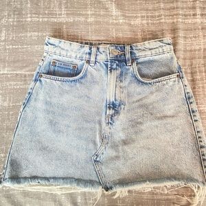 Zara mini jeans skirt